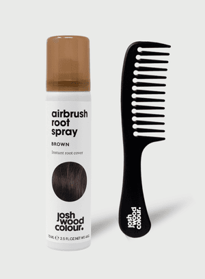 Brown Airbrush Root Spray and Comb Bundle